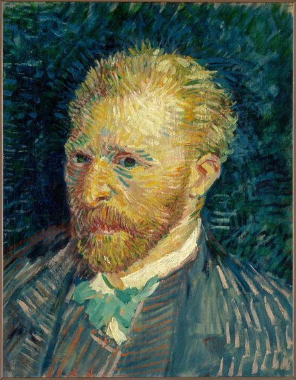 Self-portrait by Vincent Van Gogh, 1887, on loan from the Musée d’Orsay.