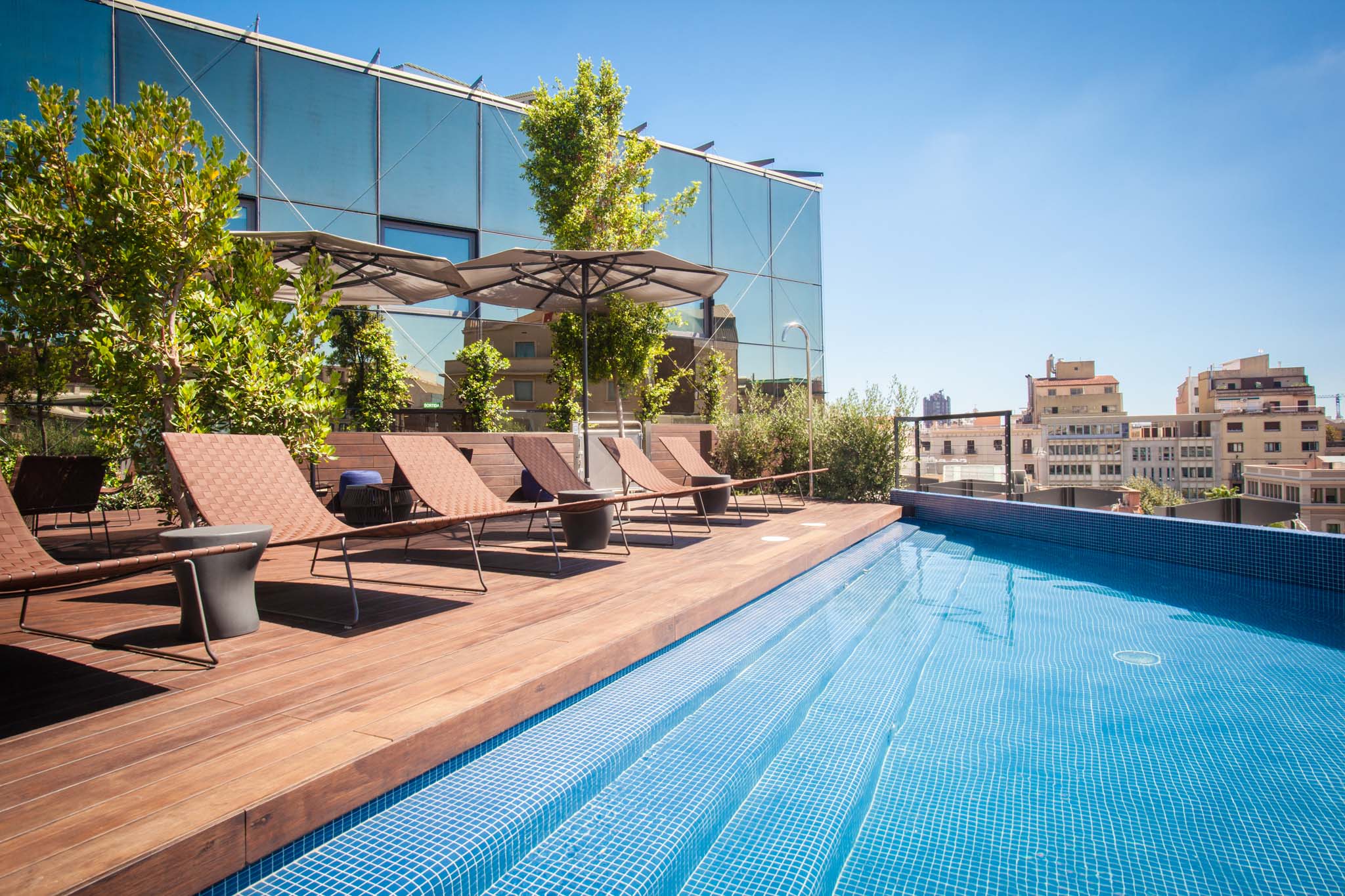 the pool at OD Barcelona hotel 